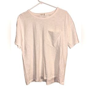 rag & bone Cotton 1-Pocket Tee in Ivory Sz XS - Like New Condition. Never worn